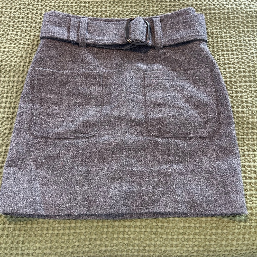 Sezane Gillie Skirt Gray 34